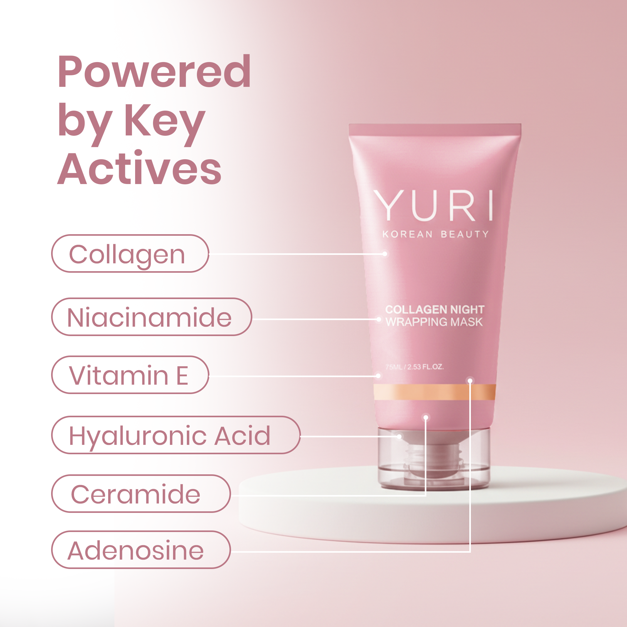 YURI Collagen Night Wrapping Mask